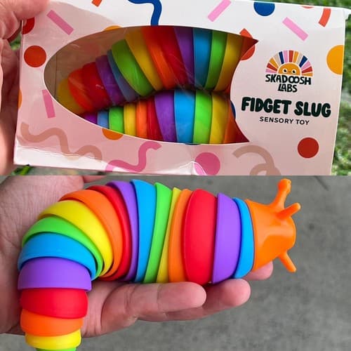 Flexible Fidget Slug Ocean Series Sensory Toy twist & Turn, Stress relief, ADHD | eBay
