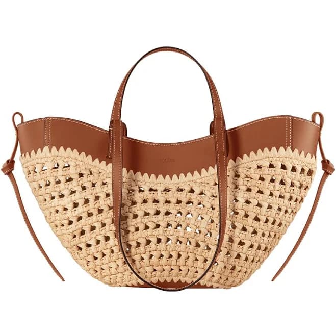 Polène Women's Cyme Mini Raffia Handbag
