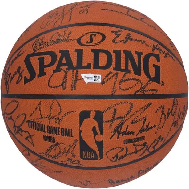 NBA 75th Anniversary Team Autographed Spalding Official Game Basketball