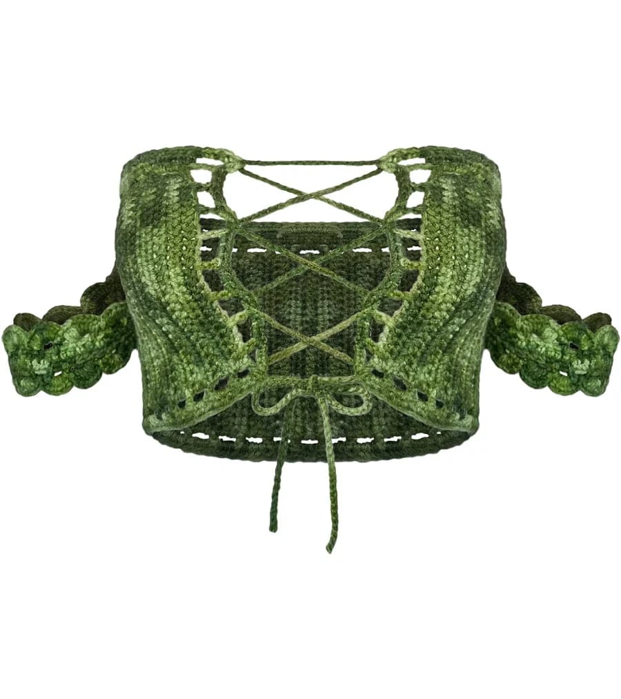 Tanijay Crochet Calypso Crochet Crop Top