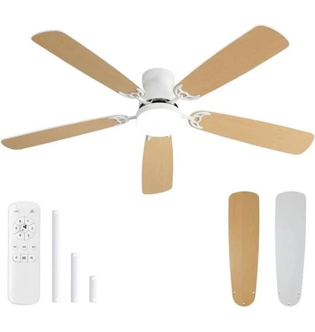Sofucor 52'' Ceiling Fan with Light and Remote Control