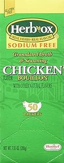 Herb-ox Hormel Herb Ox Chicken Bouillon Sodium Free 50 Packets