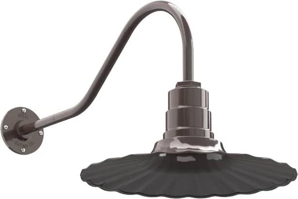 Highland Park by Steel Lighting Co. Gray Blue Retro Light Fixture - Wall Sconce