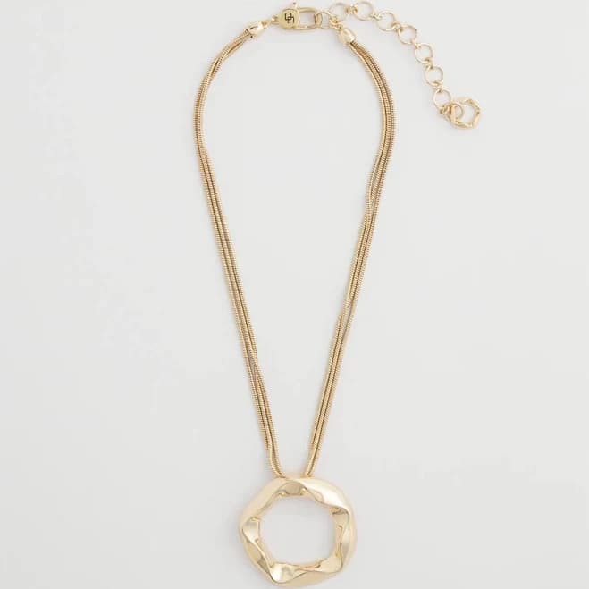 Chico's Women's Short Circle Pendant in Gold