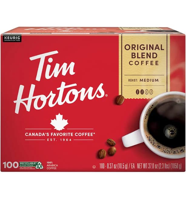 Tim Hortons Medium Roast Original Blend K-Cup Pods Coffee