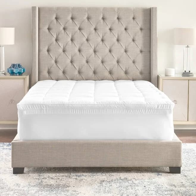 ProSleep 4" Hybrid Fiber and Memory Foam Mattress Topper
