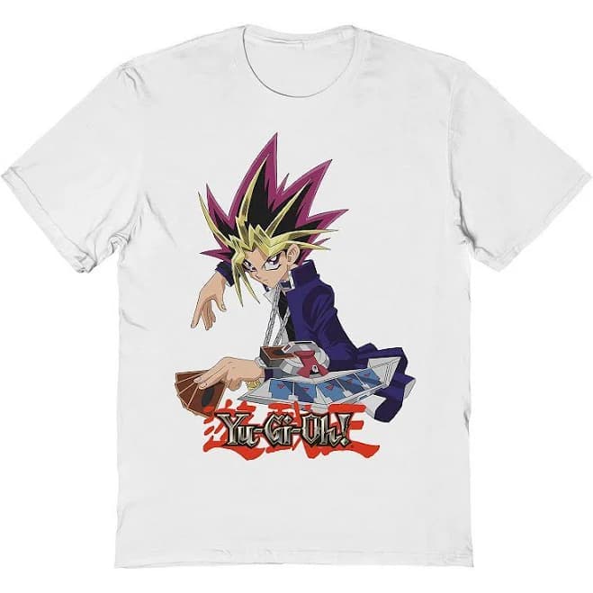Men's Yu-Gi-Oh Yami Yugi Logo Graphic Tee, Size: XL, White