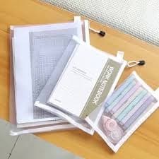 9pcs a6 a5 a4 large capacity office mesh zipper pouches - Temu United Arab Emirates