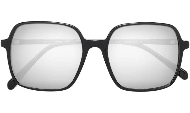 O'Malley Oversized Square Mirrored Sunglasses