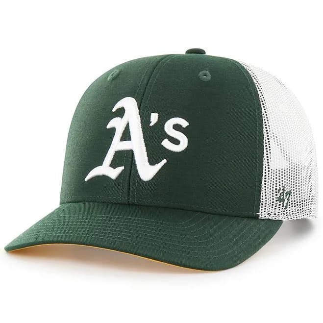 '47 Brand Men's Oakland Athletics Primary Logo Trucker Snapback Hat