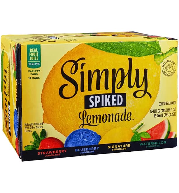 Simply Spiked Lemonade Hard Seltzers Cans Variety Pack
