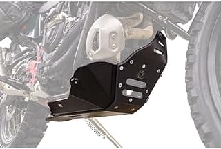 Quiet Glide Adventure Skid Plate Heavy-Duty Aluminum and UHMW Construction Motorcycle Engine Protection with Linkage Guard Compatible with Yamaha TENERE 700 (2022–2025)