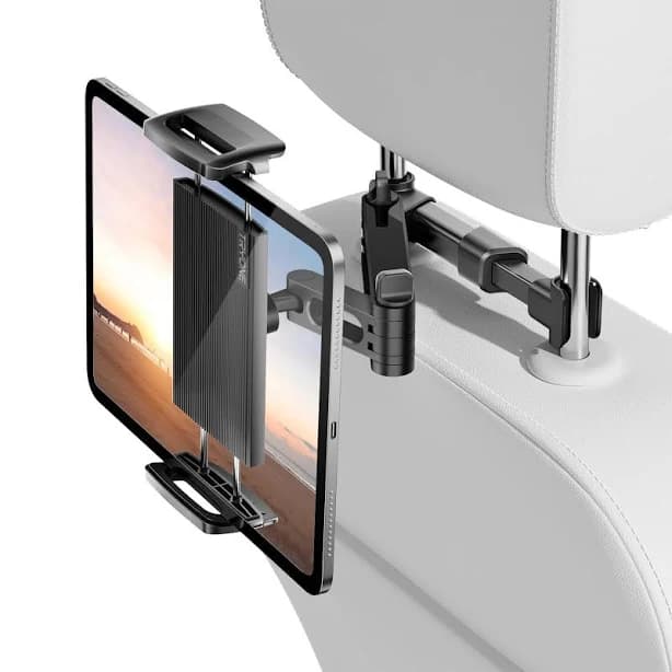 Tryone Car Headrest Tablet Holder Mount Stretchable Backseat Tablets
