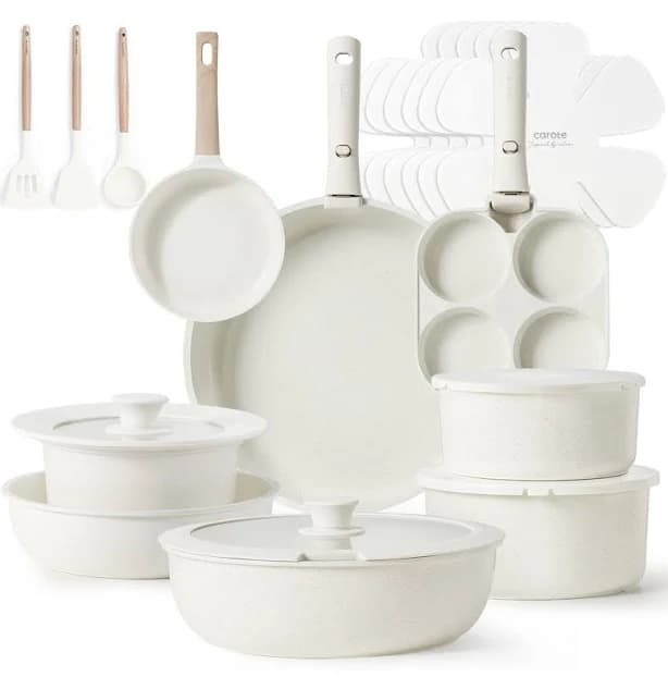 CAROTE 23pcs Pots and Pans Set