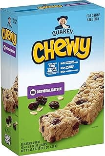 Chewy Granola Bars, Oatmeal Raisin, 58 Count