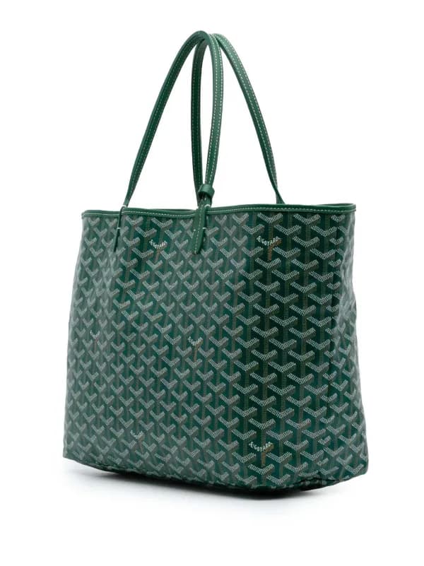 Goyard Pre-Owned 2019 Goyardine Saint Louis PM Tote Bag | Green | FARFETCH