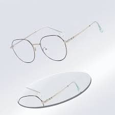 Vintage Inspired Lightweight AC & Metal Blue Light Blocking Glasses with Round Frames - Walmart.com