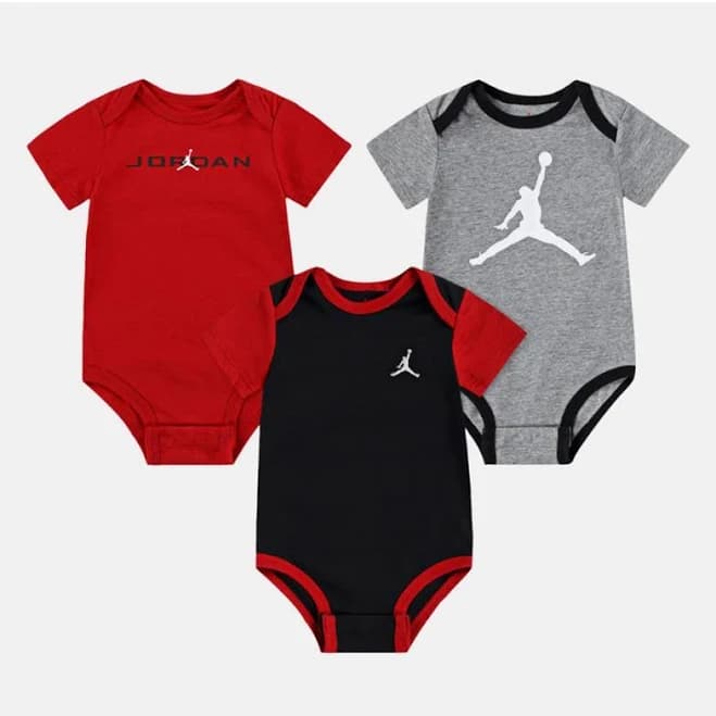 Nike Jordan Baby Boys 3-Pack Short-Sleeve Bodysuits
