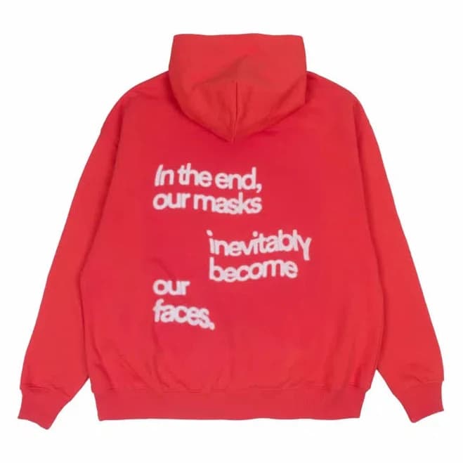 Women's Cotton Hoodie with Mask Quote