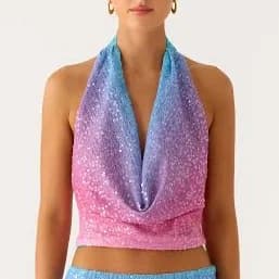 One More Time Sequin Knit Top