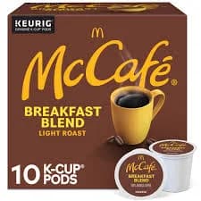 McDonald’s McCafé Breakfast Blend Light Roast Coffee K-Cup Pods