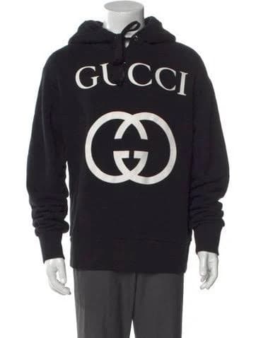 Gucci Men's Gg-Print Cotton-Jersey Hoodie