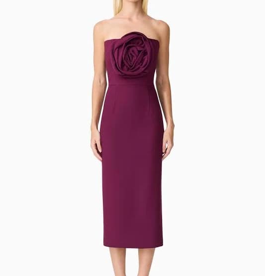 ELLIATT Theresa Strapless Midi Dress