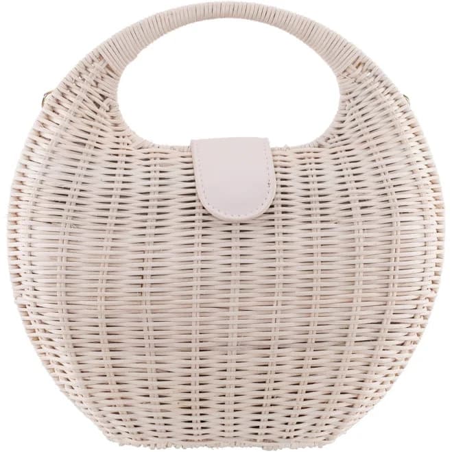 Nina Women's Kava Rattan Handbag