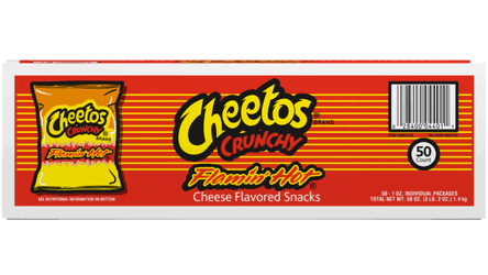 Cheetos Cheese Flavored Snacks, Flamin' Hot, Crunchy