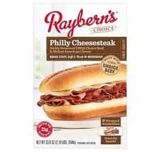 Raybern Raybern's Philly Cheese Steak Sandwich, 6.1 oz, 6 ct