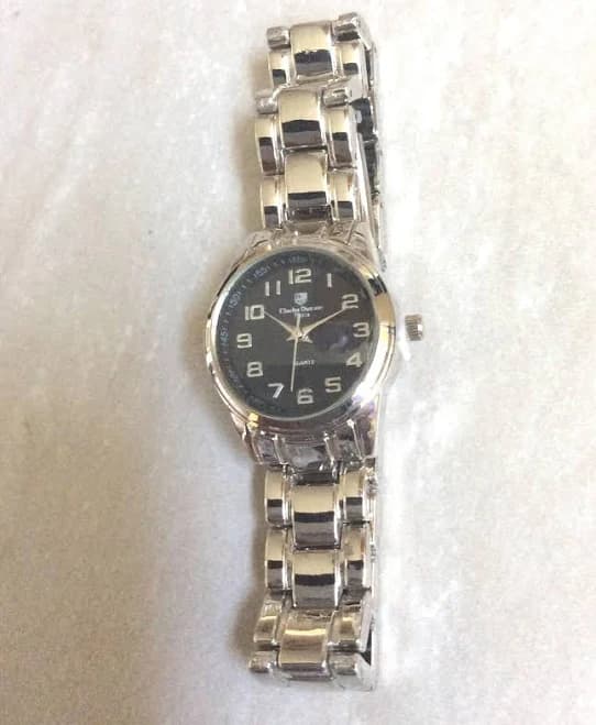 Charles Dumont Women's Round Silver Watch