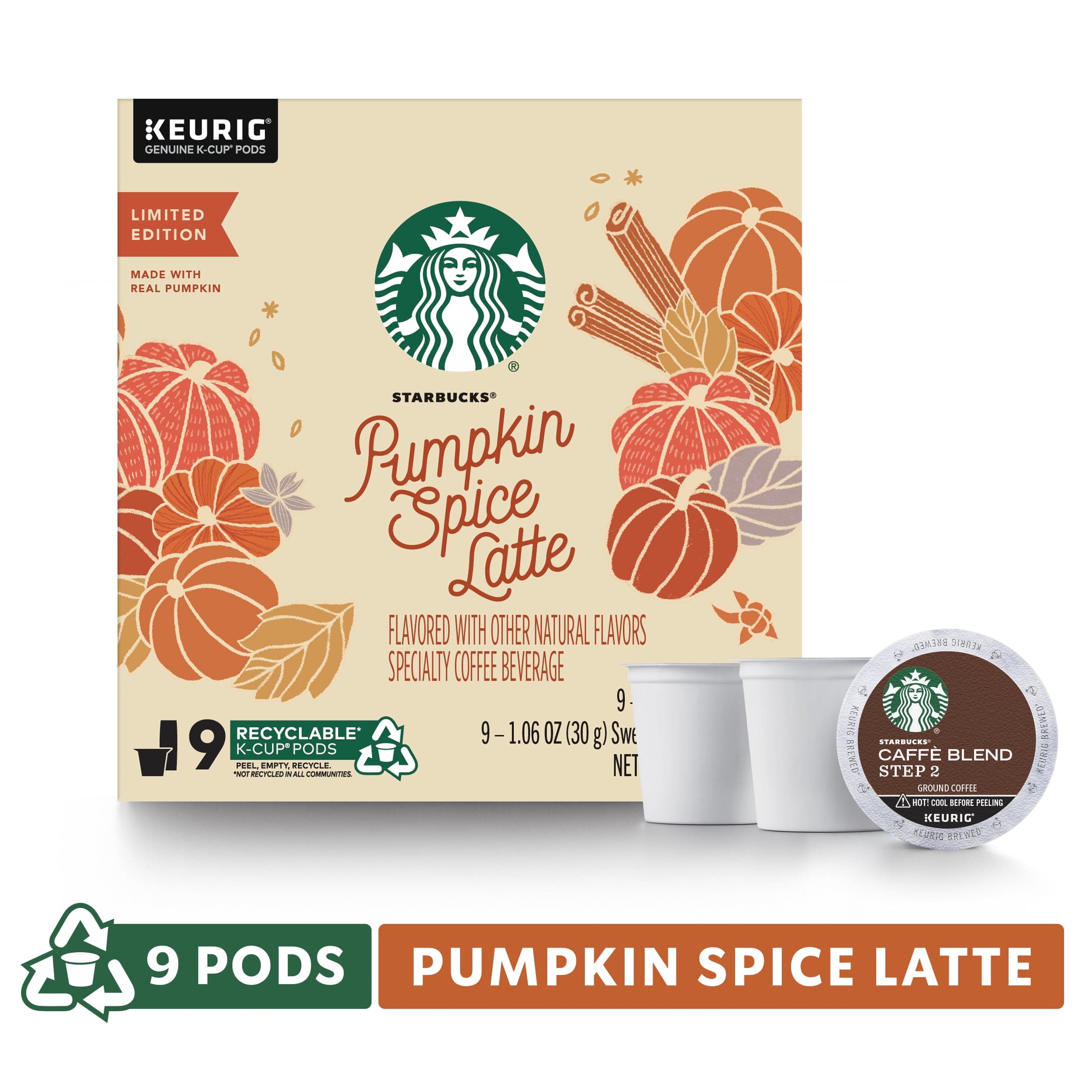 Starbucks Keurig Hot Coffee Caffe Latte