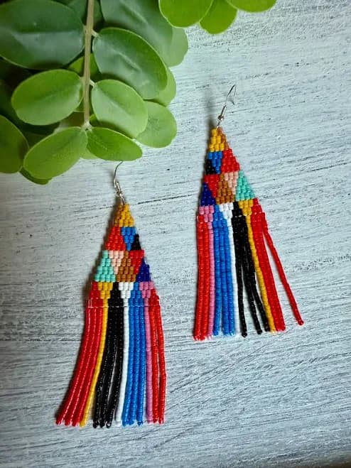 Ríos de Colores Beaded Earrings