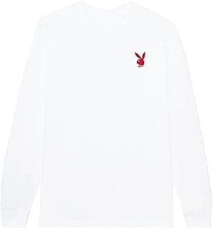 Repeating Masthead Long Sleeve T-Shirt, Unisex Soft-Washed Cotton Crewneck, 100% Combed Ring-Spun Cotton