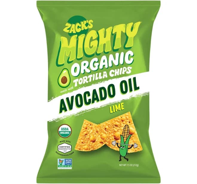 Zack's Mighty Organic Avocado Oil Tortilla Chips
