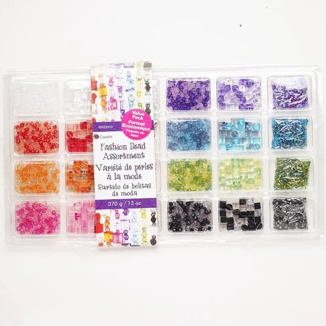 Cousin DIY Acrylic Bead Assortment Mix Rainbow Colors