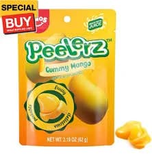 Peelerz Mango Gummy Candy, Peeleble Gummy Mango Peeling Candy,Resealable 2.19oz