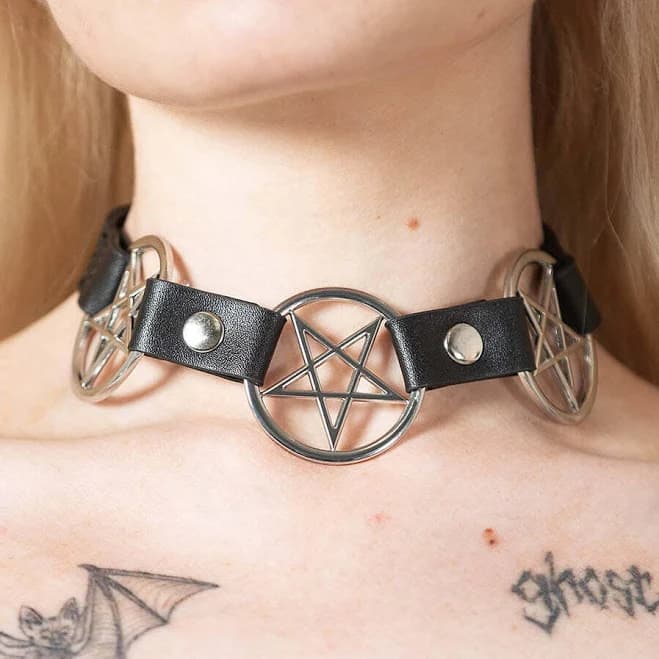Killstar Pentabound Pentagram Witchcraft Gothic Punk Choker Necklace