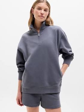 Athleta Women's Forever Fleece 1/4 Zip Sweatshirt