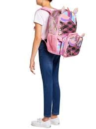 Wonder Nation Butterfly Girl Unicorn Girls 17" Laptop Backpack with Lunch Bag 2-Piece Set, Pink - Walmart.com