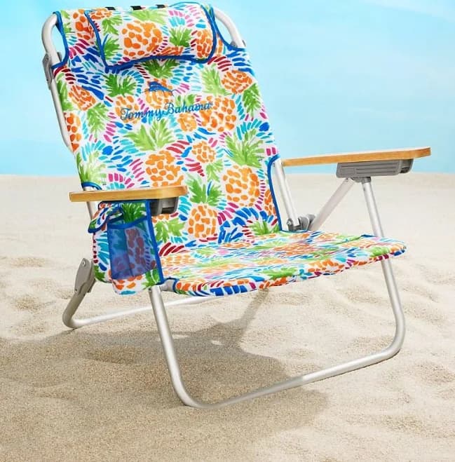 Tommy Bahama Pineapple Pop Deluxe Backpack Beach Chair