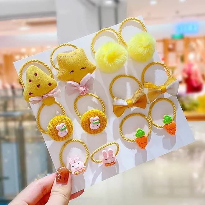 Adorable Set of Elastic Hair Bands for Babies