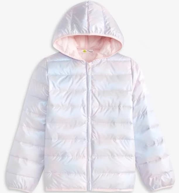 Epic Threads Girls' Floral-Print Puffer Jacket