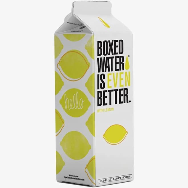 Lemon 500mL Boxed Water 24 Pack