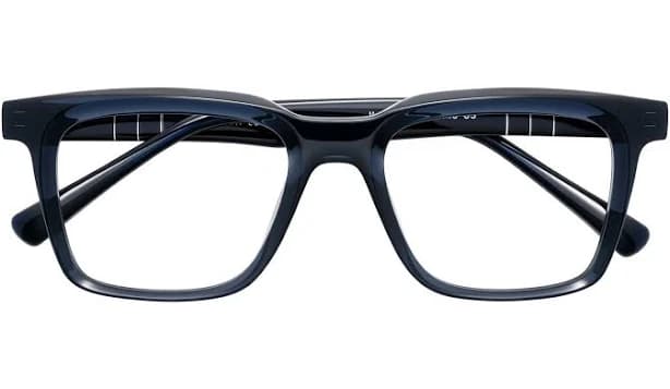 Black Medium Hipster Plastic Square Glasses