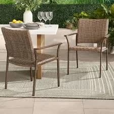 Better Homes & Gardens Bellamy Outdoor Patio Dining Chairs (2pk)