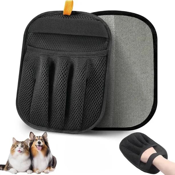 Uno Purr Reusable Five-Finger Dog & Cat Hair Grooming Glove