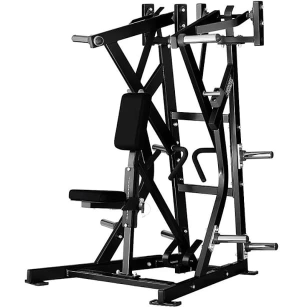 Hammer Strength Plate-Loaded Iso-Lateral Low Row Charcoal Frame / Black Upholstery | #1 Trusted Fitness Brand | Home Workout Equipment | Workout Gear