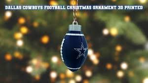 Dallas Cowboys Football Christmas Ornament 3D Printed | MakerPlace by Michaels