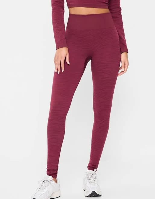 Old Navy Women's High-Waisted Seamless Jacquard Leggings